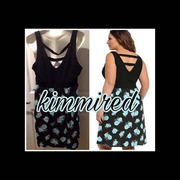 ✂️✂️ Torrid Floral Tank Dress ~ 1/1X ~ EUC ✂️✂️ - Picture 2 of 5
